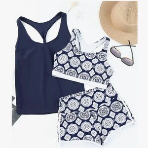 New - never worn - Women’s 3 piece tankini bathing suit